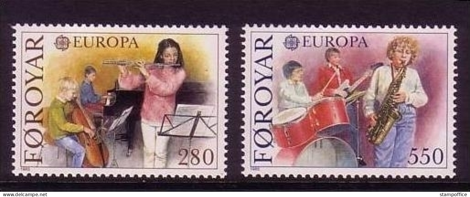 FÄRÖER MI-NR. 116-117 POSTFRISCH(MINT) EUROPA 1985 - JAHR DER MUSIK - 1985