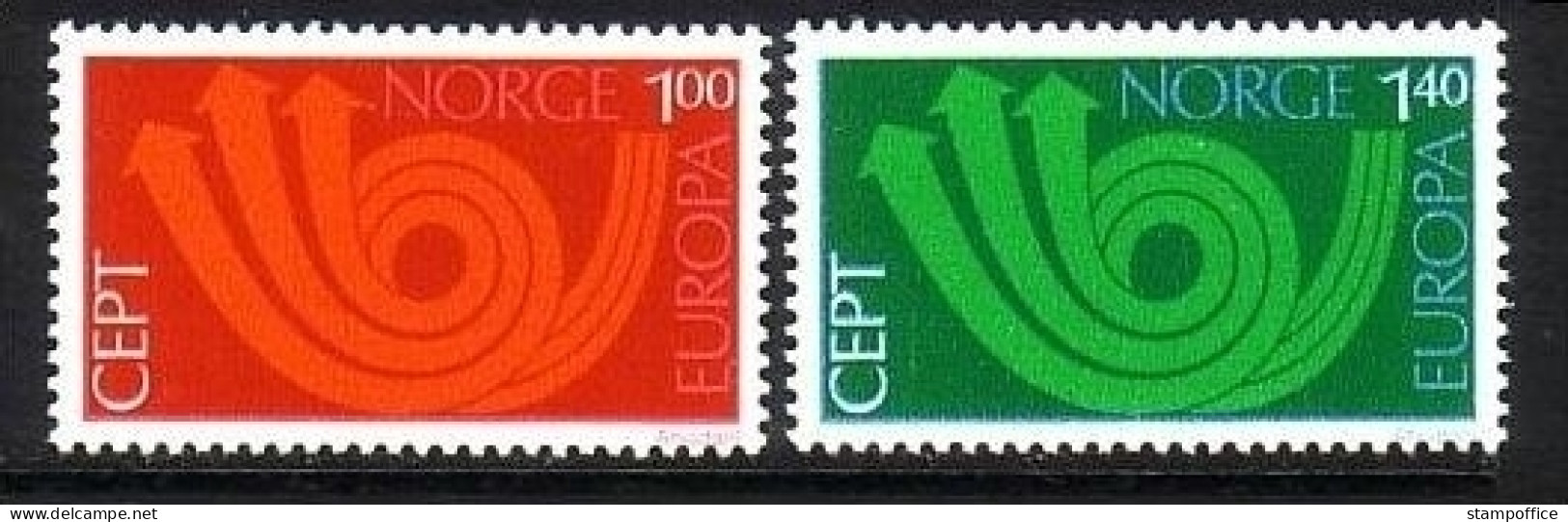 NORWEGEN MI-NR. 660-661 POSTFRISCH(MINT) EUROPA 1973 - POSTHORN - 1973