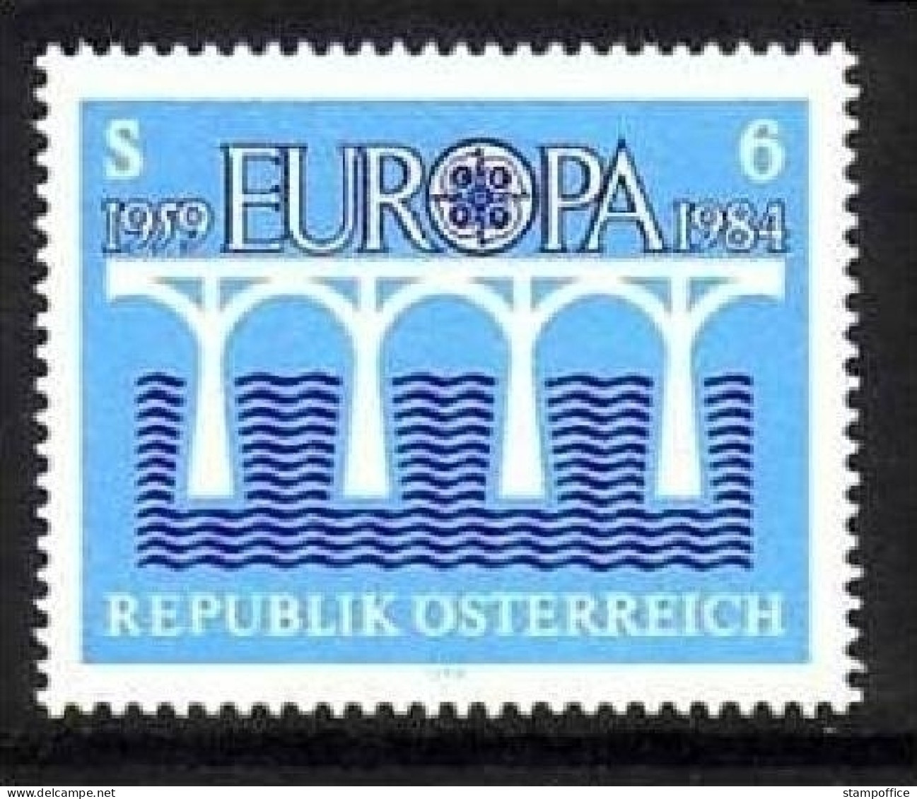 ÖSTERREICH MI-NR. 1772 POSTFRISCH(MINT) EUROPA 1984 BRÜCKE - 1984