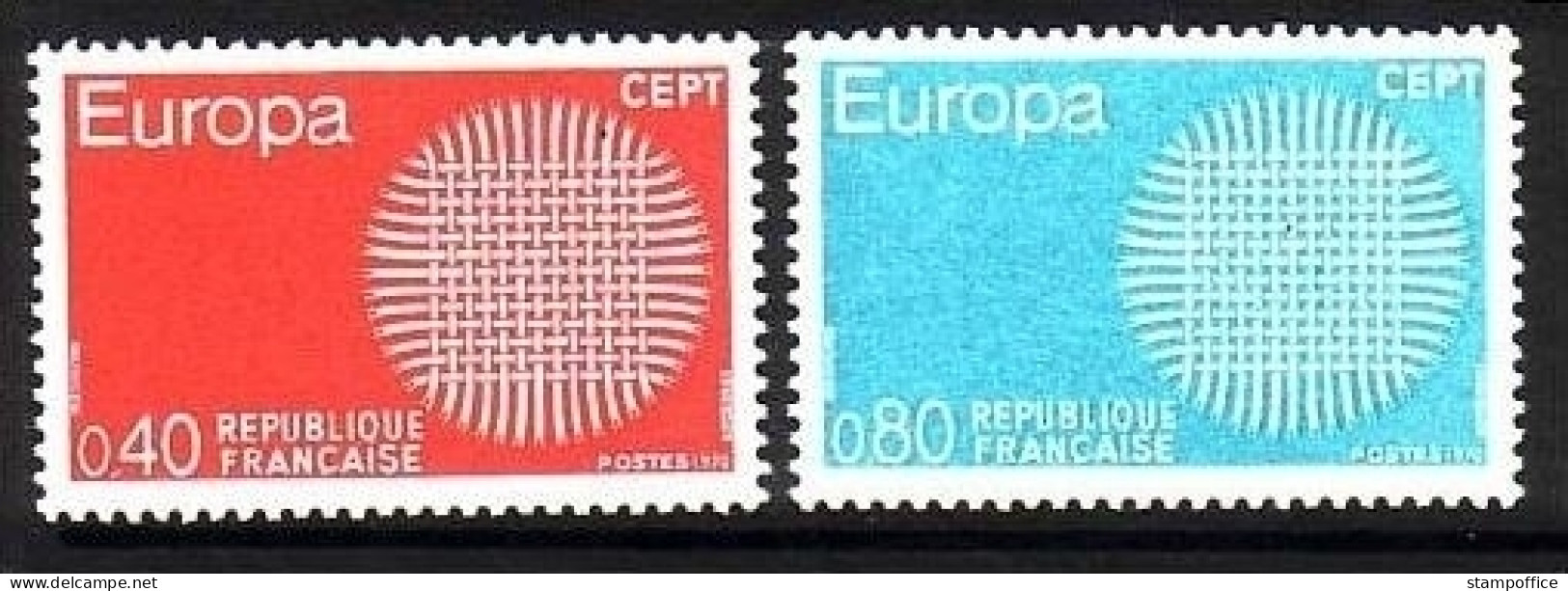 FRANKREICH MI-NR. 1710-1711 POSTFRISCH EUROPA 1970 SONNENSYMBOL - 1970