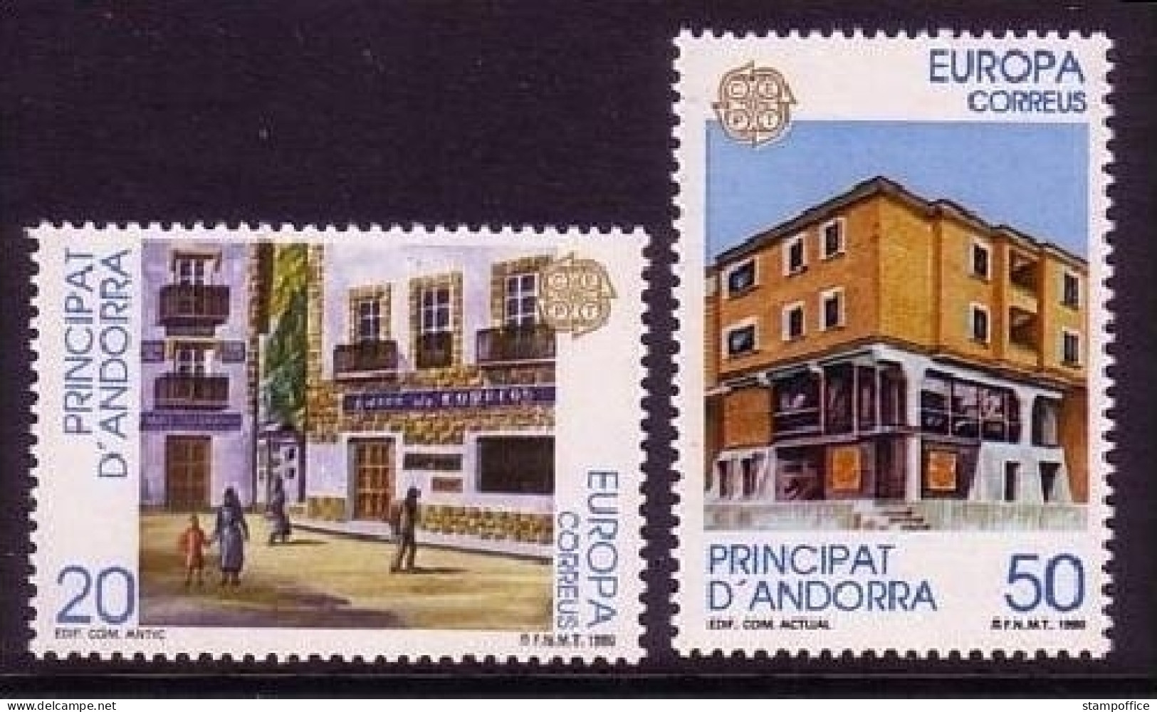 ANDORRA SPANISCH MI-NR. 214-215 POSTFRISCH(MINT) EUROPA 1990 POSTALISCHE EINRICHTUNGEN - 1990