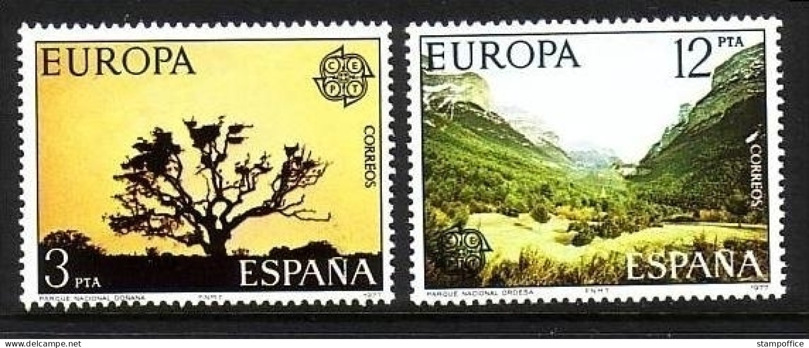 SPANIEN MI-NR. 2299-2300 POSTFRISCH(MINT) EUROPA 1977 LANDSCHAFTEN - 1977