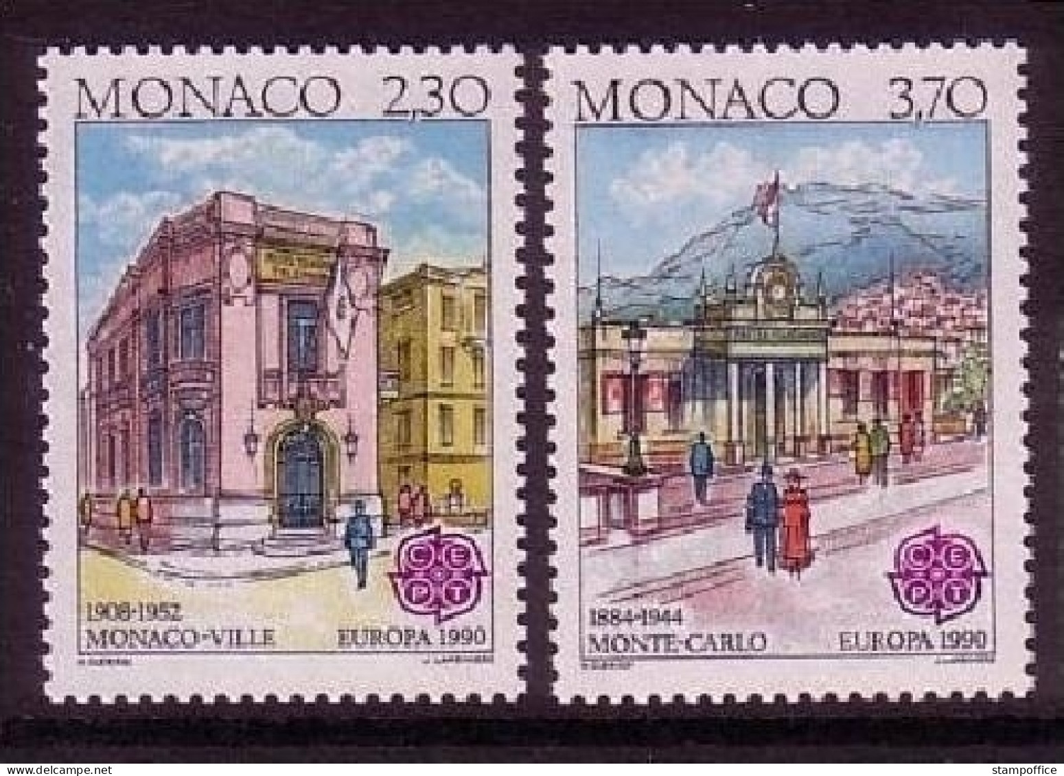 MONACO MI-NR. 1961-1962 POSTFRISCH(MINT) EUROPA 1990 POSTALISCHE EINRICHTUNGEN - 1990
