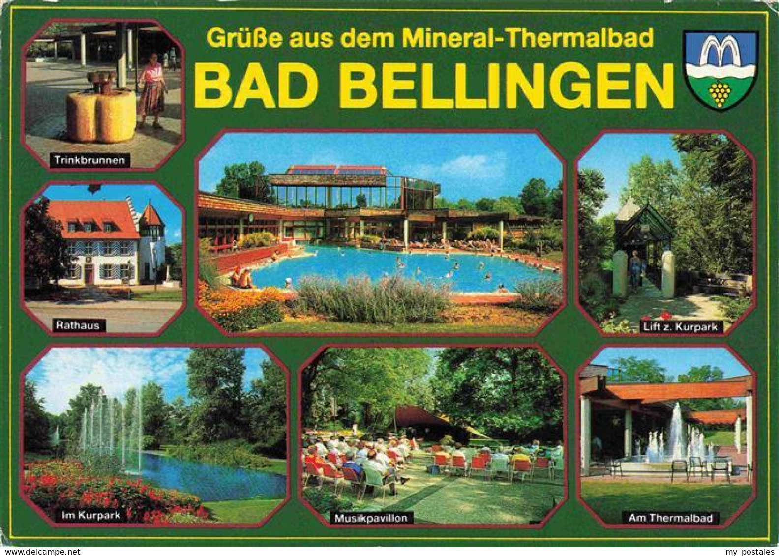 73968190 Bad_Bellingen Mineral-Thermalbad Trinkbrunnen Rathaus Kurpark Musikpavi - Bad Bellingen