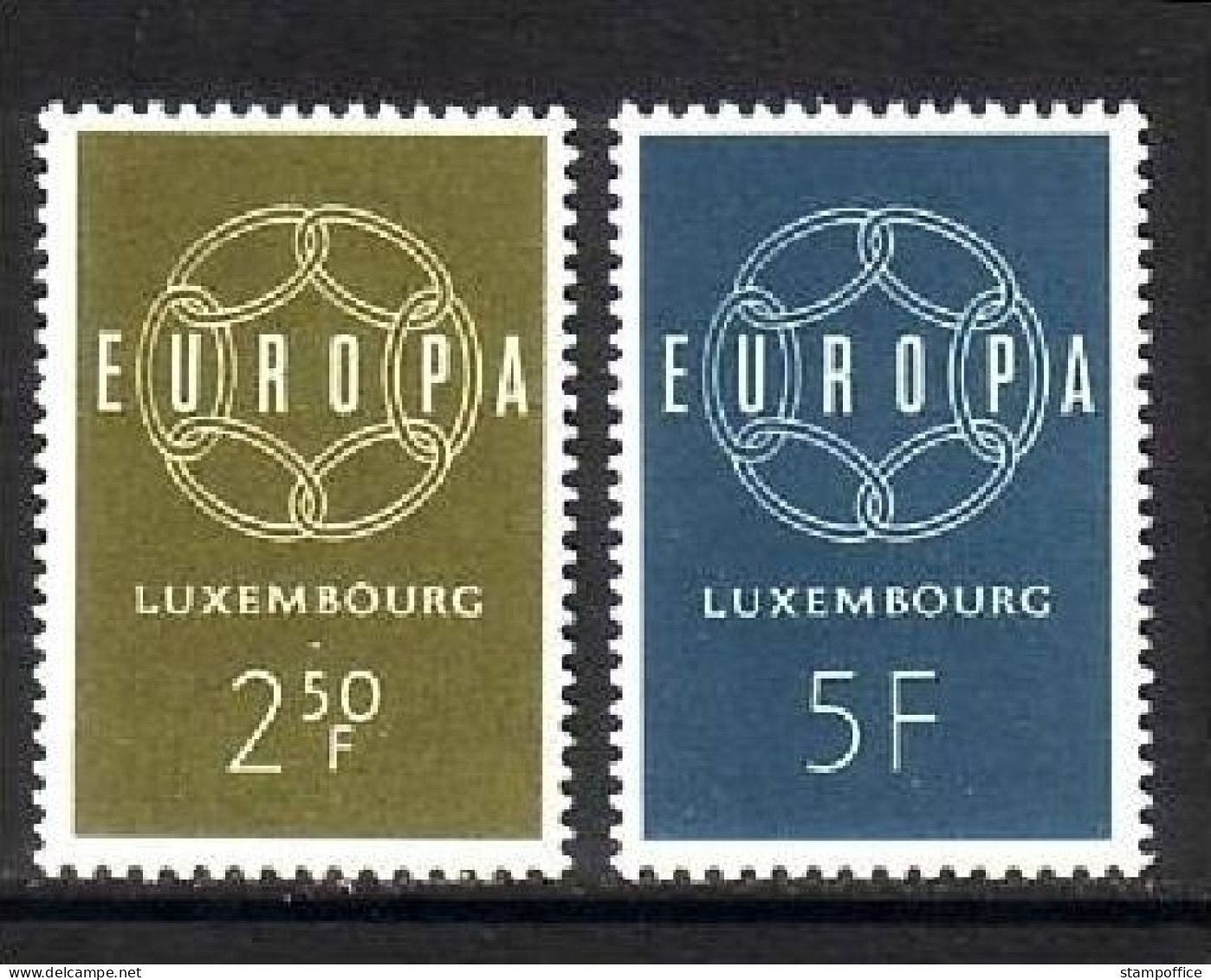 LUXEMBOURG MI-NR. 609-610 POSTFRISCH(MINT) EUROPA 1959 - 1959