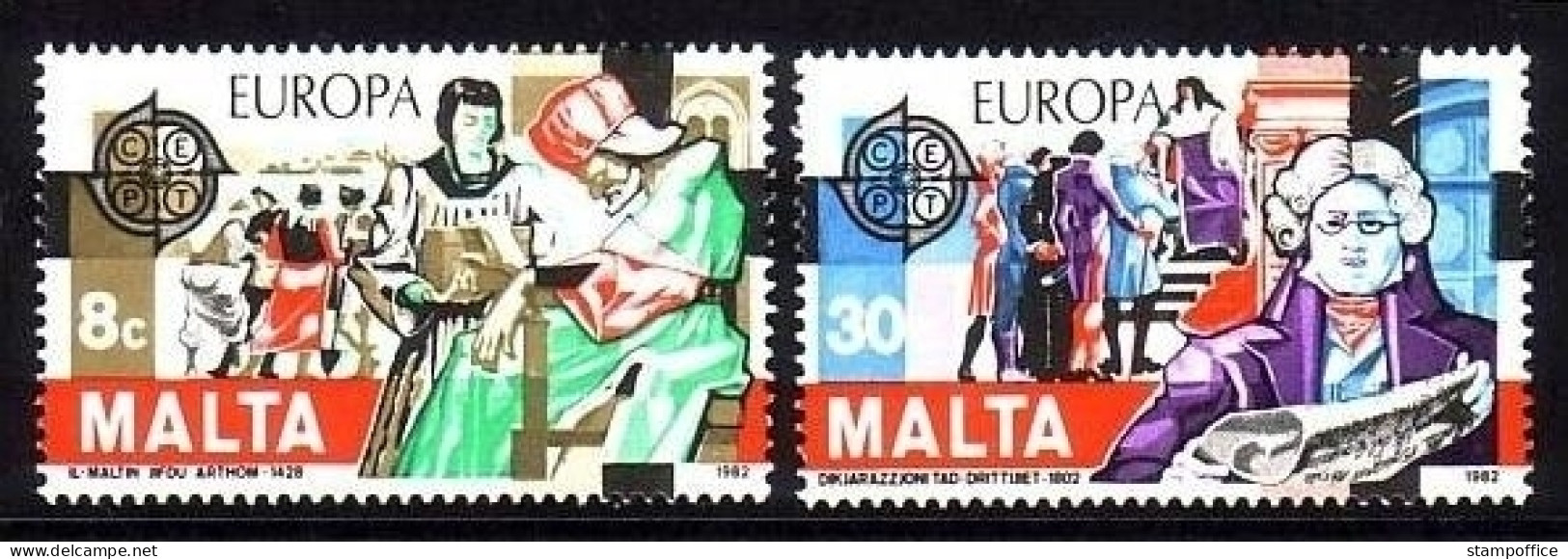 MALTA MI-NR. 661-662 POSTFRISCH(MINT) EUROPA 1982 HISTORISCHE EREIGNISSE - 1982