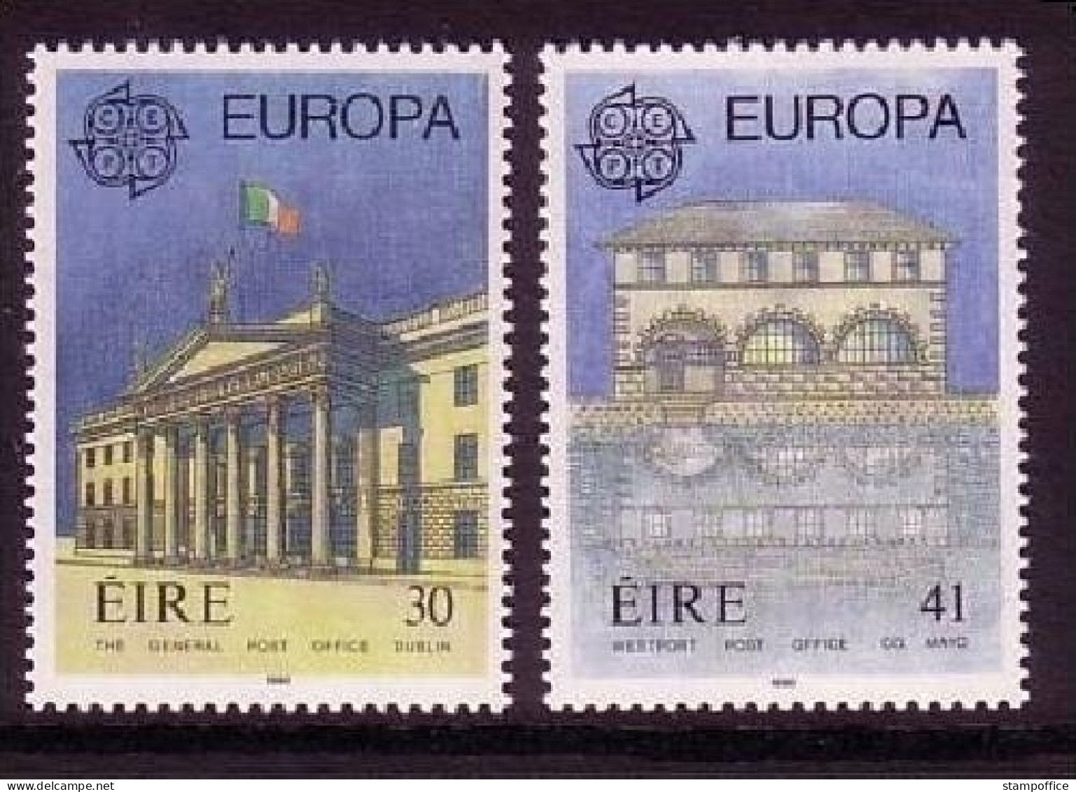 IRLAND MI-NR. 716-717 POSTFRISCH(MINT) EUROPA 1990 POSTALISCHE EINRICHTUNGEN - 1990