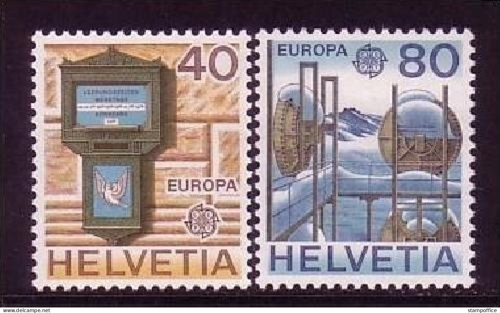 SCHWEIZ MI-NR. 1154-1155 POSTFRISCH(MINT) EUROPA 1979 POST- Und FERNMELDEWESEN BRIEFKASTEN - 1979