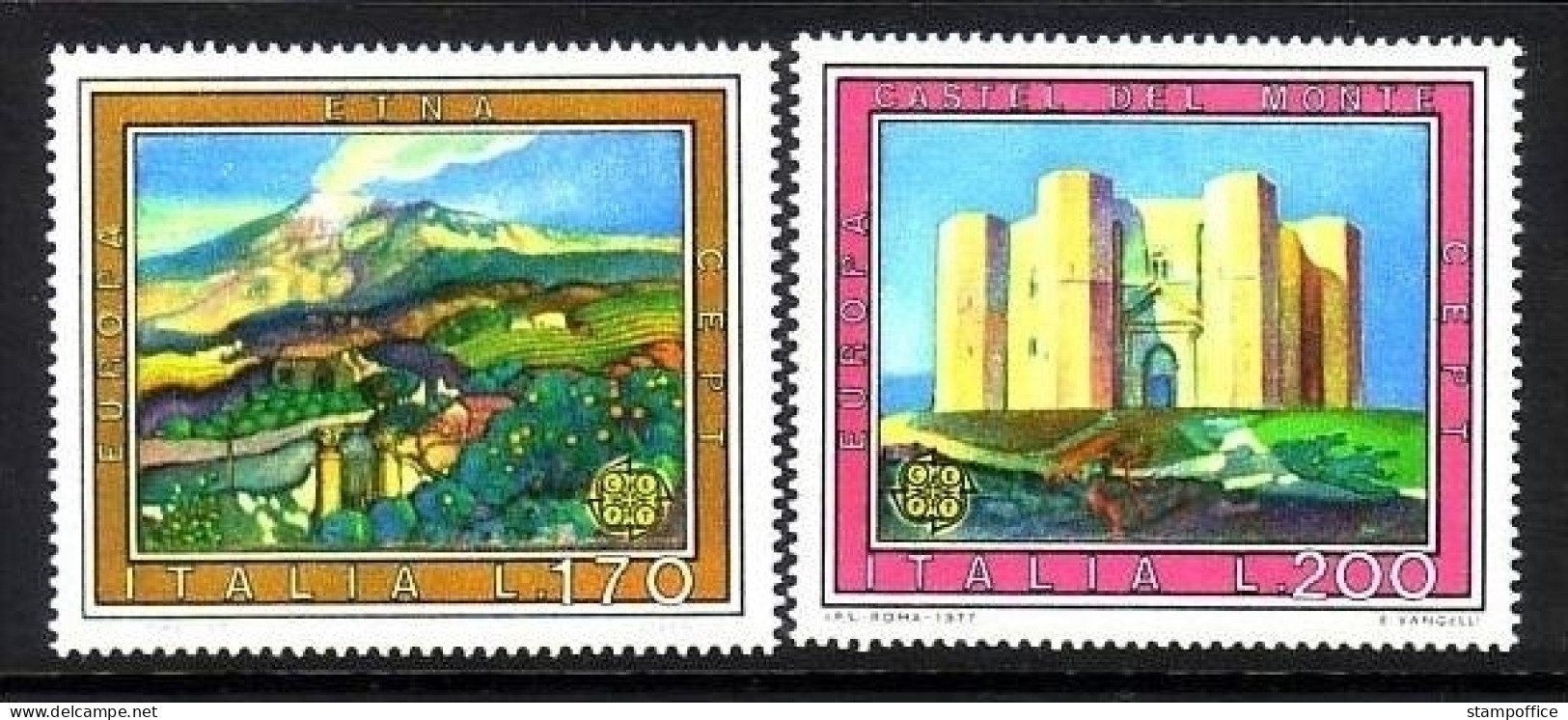 ITALIEN MI-NR. 1567-1568 POSTFRISCH(MINT) EUROPA 1977 LANDSCHAFTEN VULKAN CASTEL - 1977