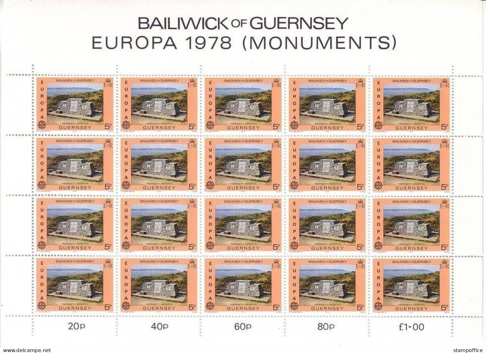 GUERNSEY MI-NR. 161-162 POSTFRISCH(MINT) KLEINBOGEN EUROPA 1978 BAUDENKMÄLER - Guernesey