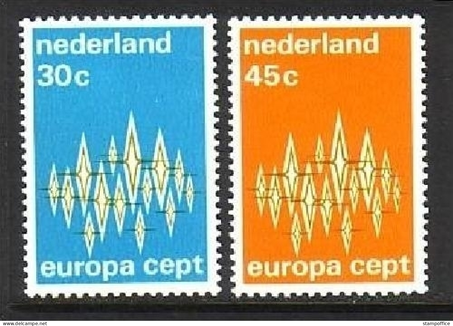 NIEDERLANDE MI-NR. 987-988 POSTFRISCH(MINT) EUROPA 1972 STERNE - 1972