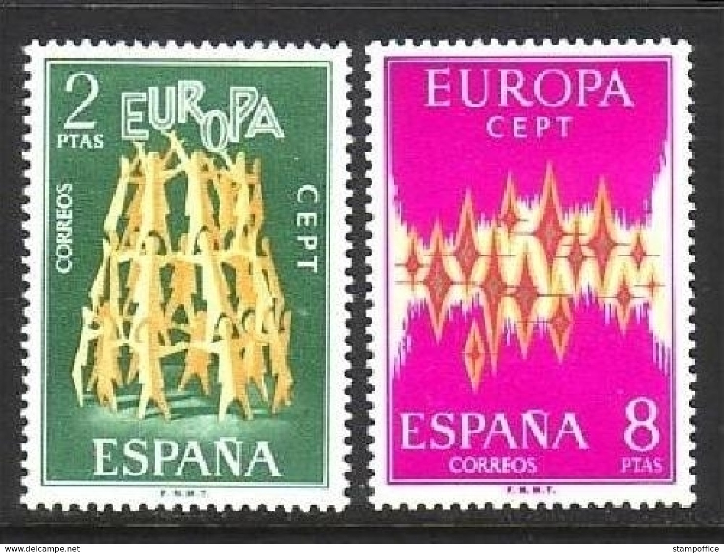 SPANIEN MI-NR. 1985-1986 POSTFRISCH(MINT) EUROPA 1972 - STERNE - 1972