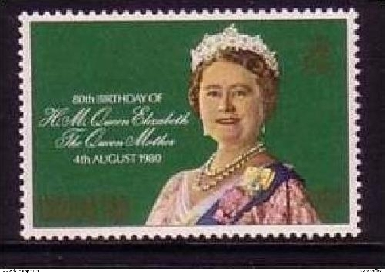 GIBRALTAR MI-NR. 408 POSTFRISCH(MINT) KÖNIGIN MUTTER ELIZABETH 1980 - Gibraltar