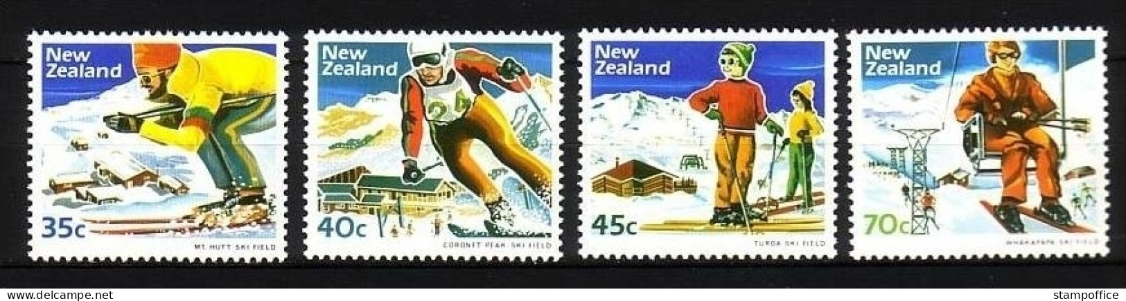 NEUSEELAND MI-NR. 897-900 POSTFRISCH(MINT) WINTERSPORT 1984 SKIFAHREN SESSELLIFT - Sci