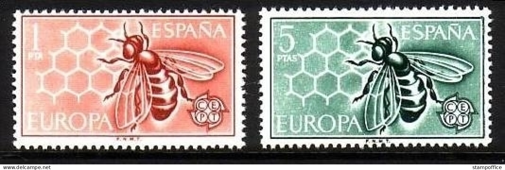 SPANIEN MI-NR. 1340-1341 POSTFRISCH(MINT) EUROPA 1962 - BIENE UND WABE - 1962