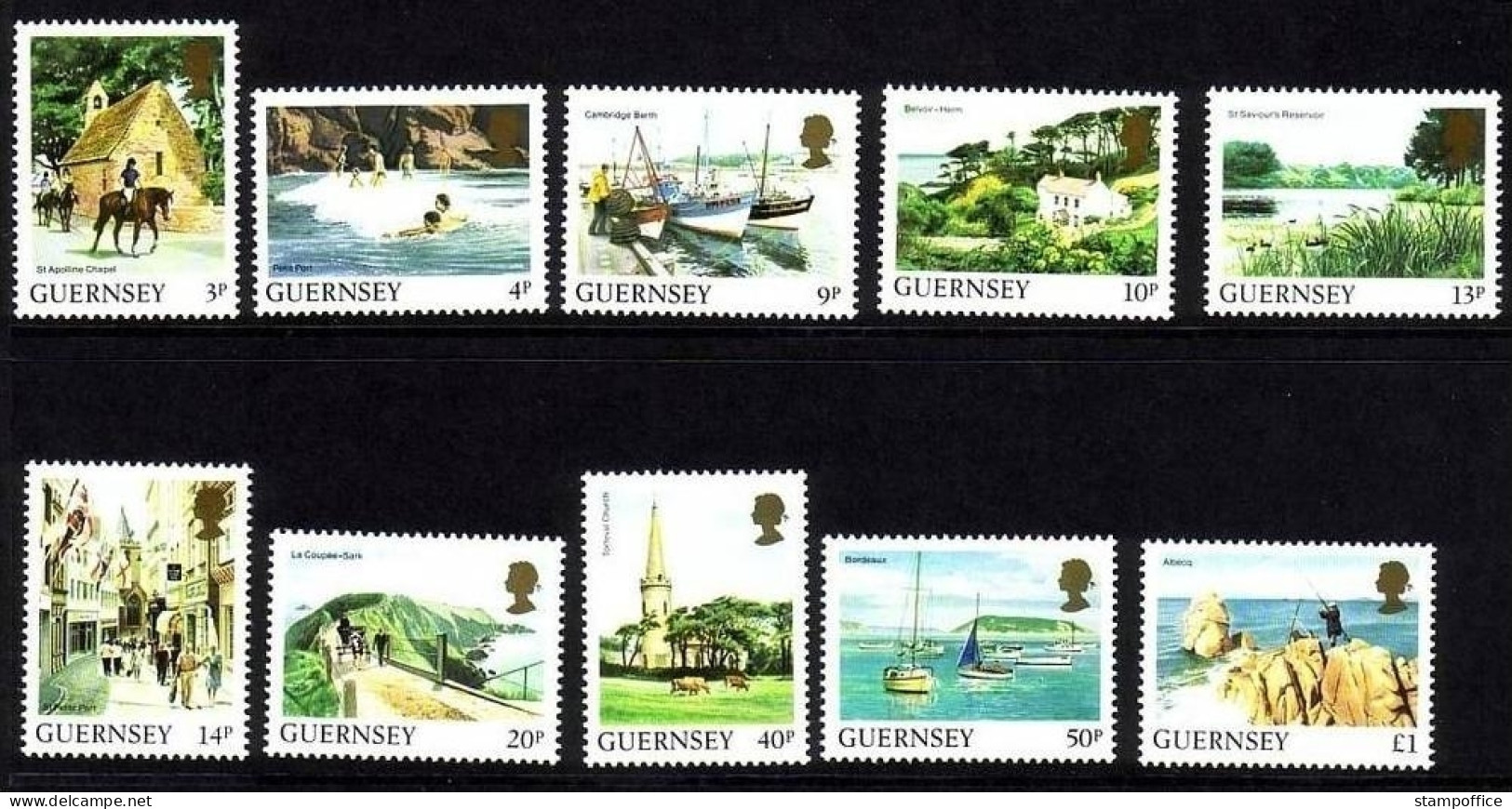 GUERNSEY MI-NR. 288-297 A POSTFRISCH(MINT) ANSICHTEN Von GUERNSEY 1984 - Guernsey