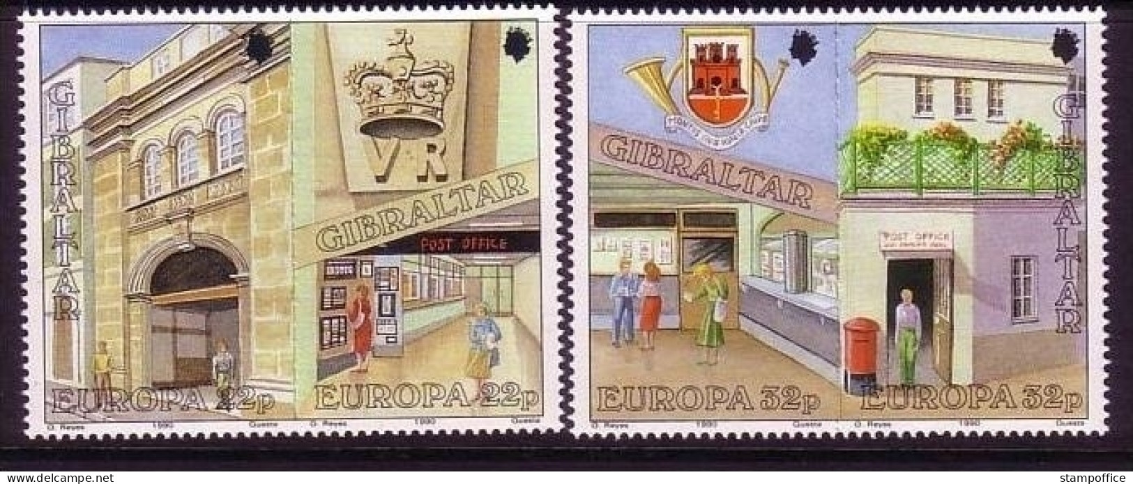 GIBRALTAR MI-NR. 590-593 POSTFRISCH(MINT) EUROPA 1990 - POSTALISCHE EINRICHTUNGEN - 1990