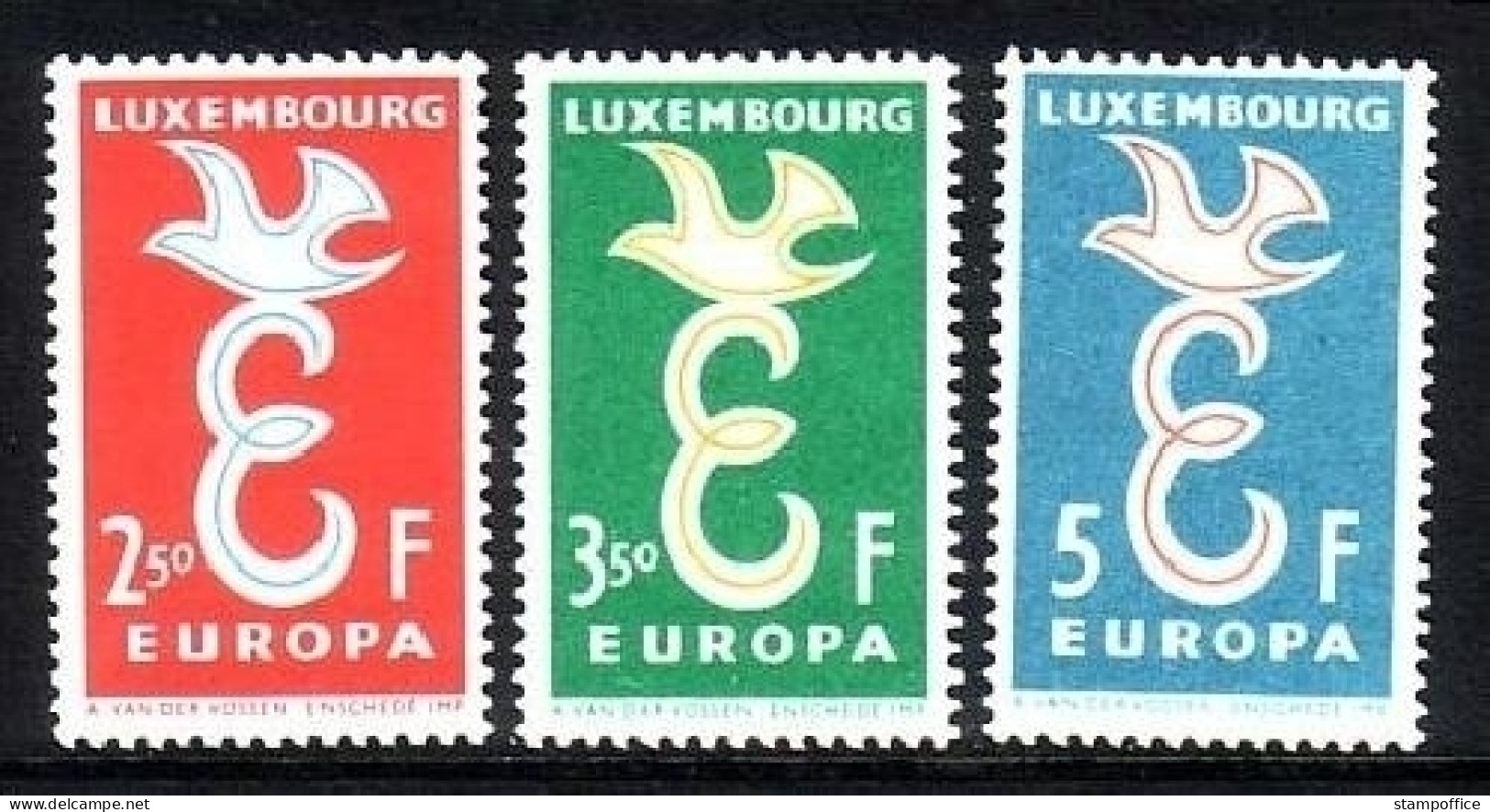 LUXEMBOURG MI-NR. 590-592 POSTFRISCH(MINT) EUROPA 1958 - 1958