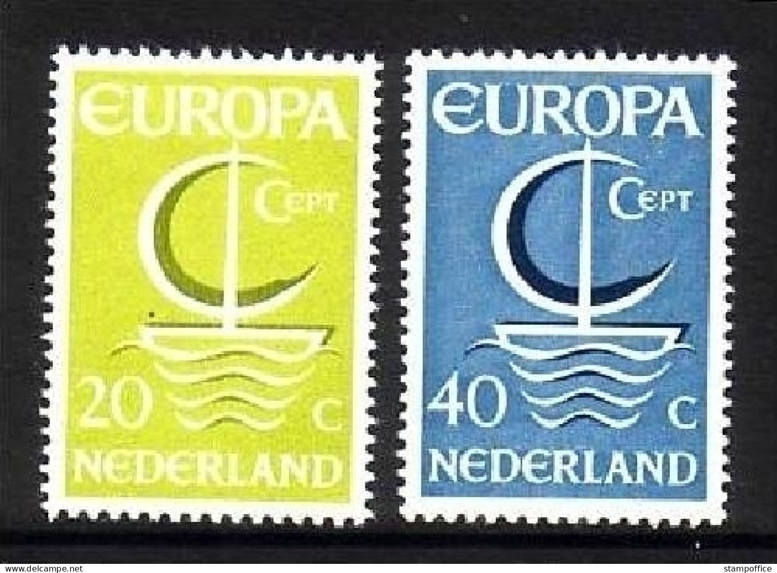 NIEDERLANDE MI-NR. 864-865 POSTFRISCH(MINT) EUROPA 1966 SEGEL - 1966