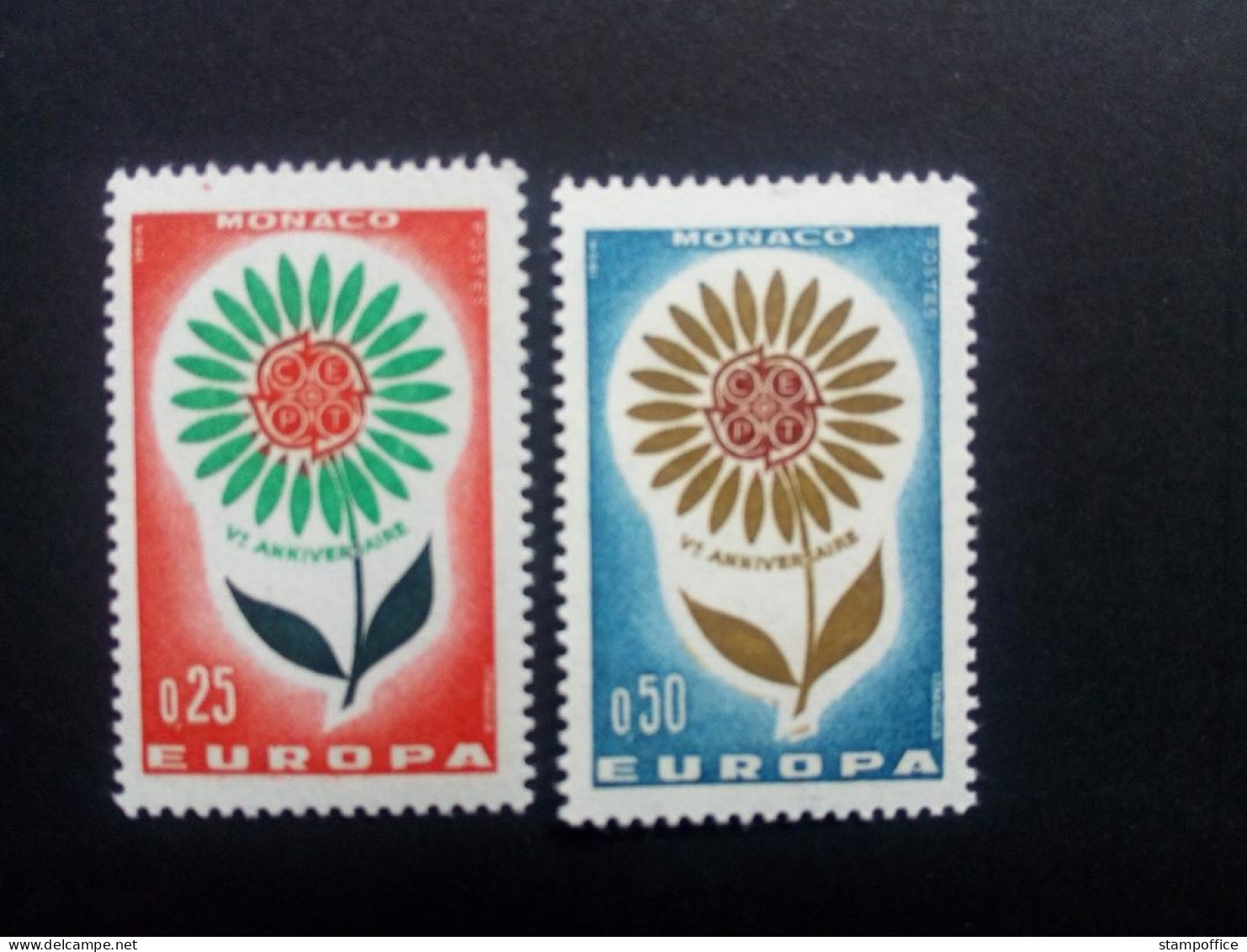 MONACO MI-NR. 782-783 POSTFRISCH EUROPA 1964 STILISIERTE BLUME - 1964