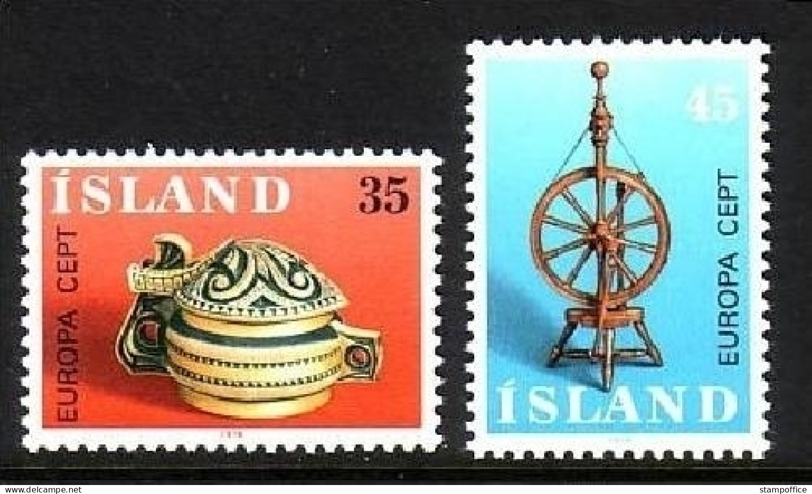 ISLAND MI-NR. 514-515 POSTFRISCH(MINT) EUROPA 1976 - KUNSTHANDWERK - 1976