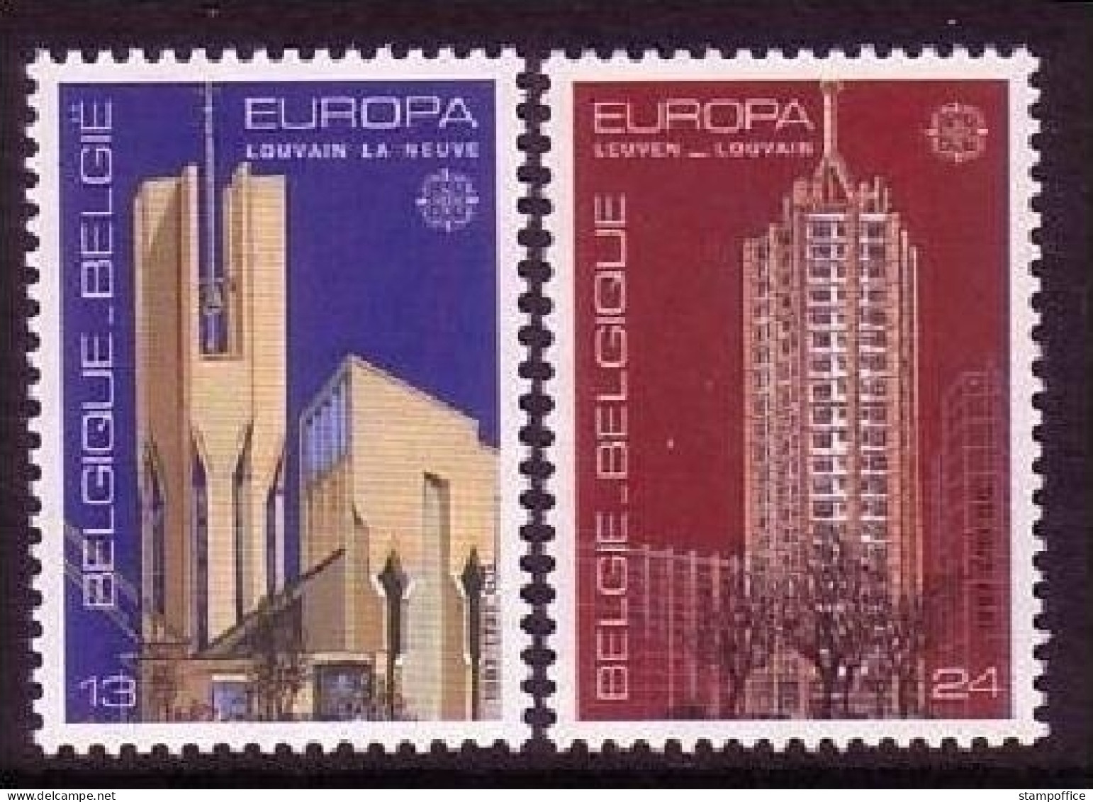 BELGIEN MI-NR. 2303-2304 POSTFRISCH(MINT) EUROPA 1987 - MODERNE ARCHITEKTUR - Ungebraucht