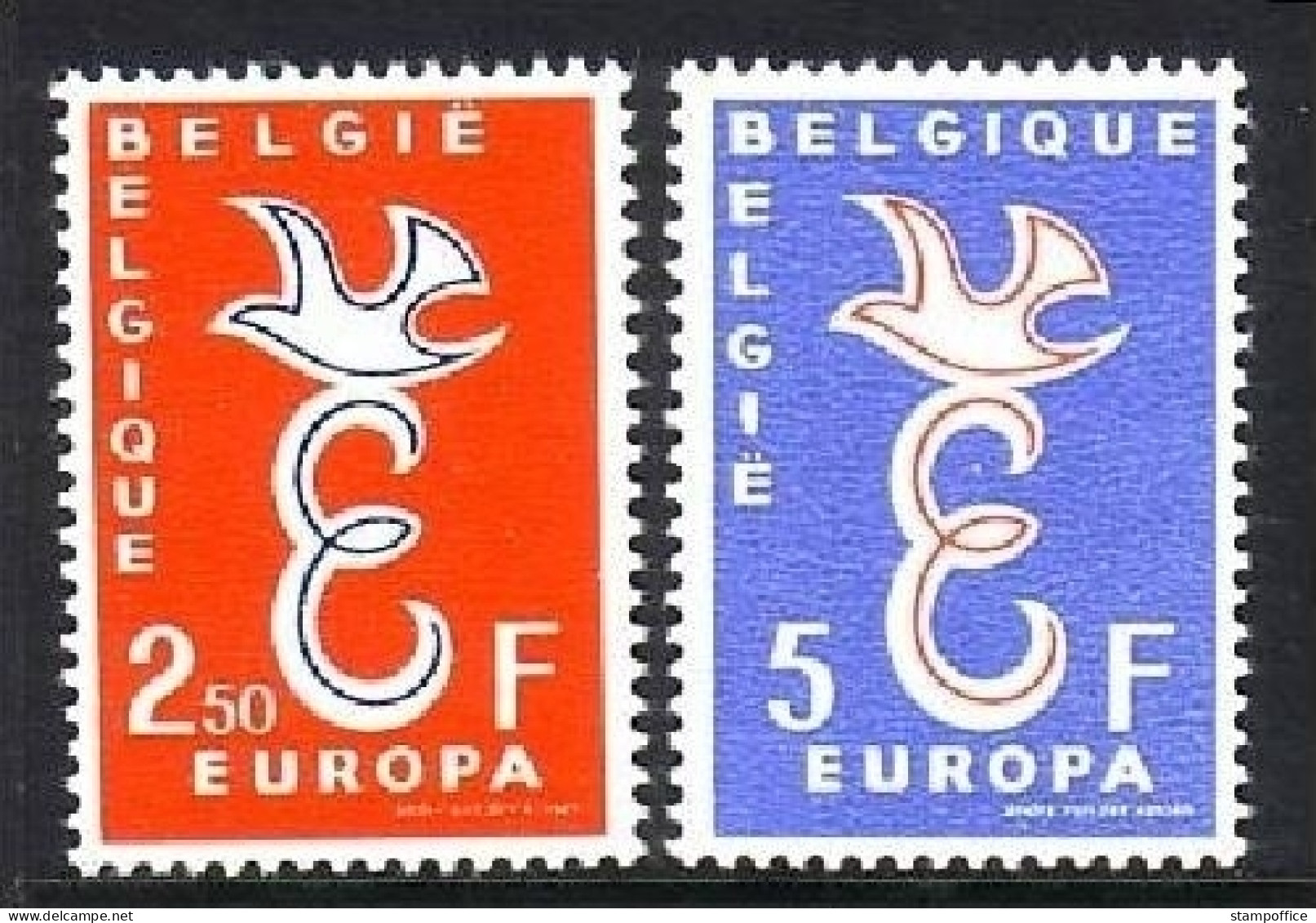 BELGIEN MI-NR. 1117-1118 POSTFRISCH(MINT) EUROPA 1958 - 1958