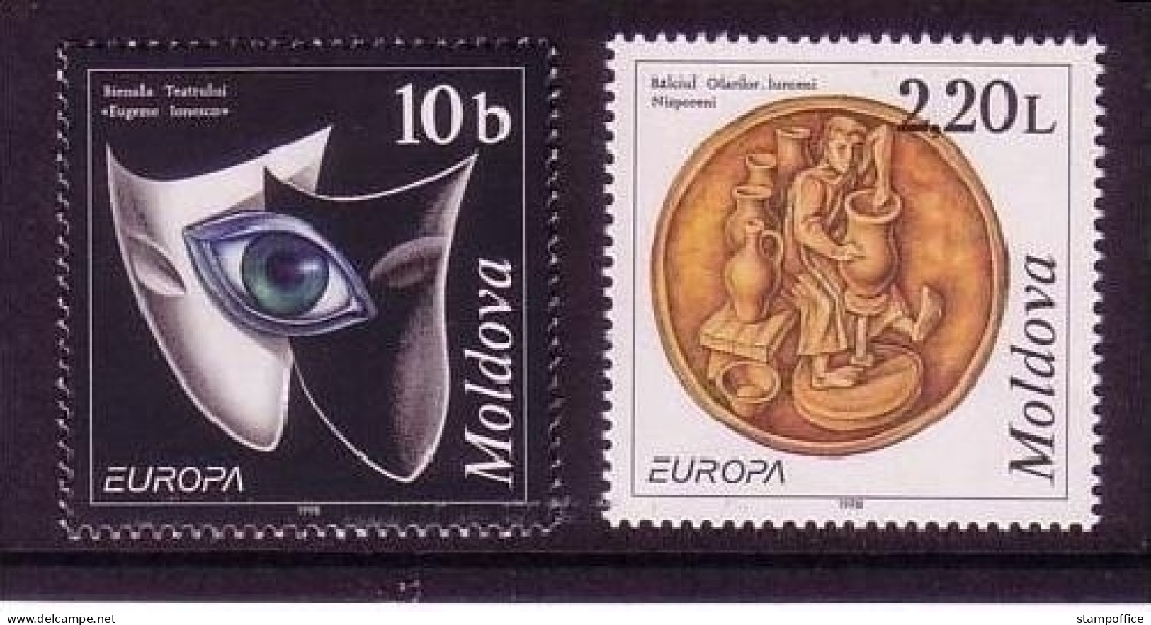 MOLDAWIEN MI-NR. 275-276 POSTFRISCH(MINT) EUROPA 1998 FESTE Und FEIERTAGE THEATERFESTIVAL - 1998