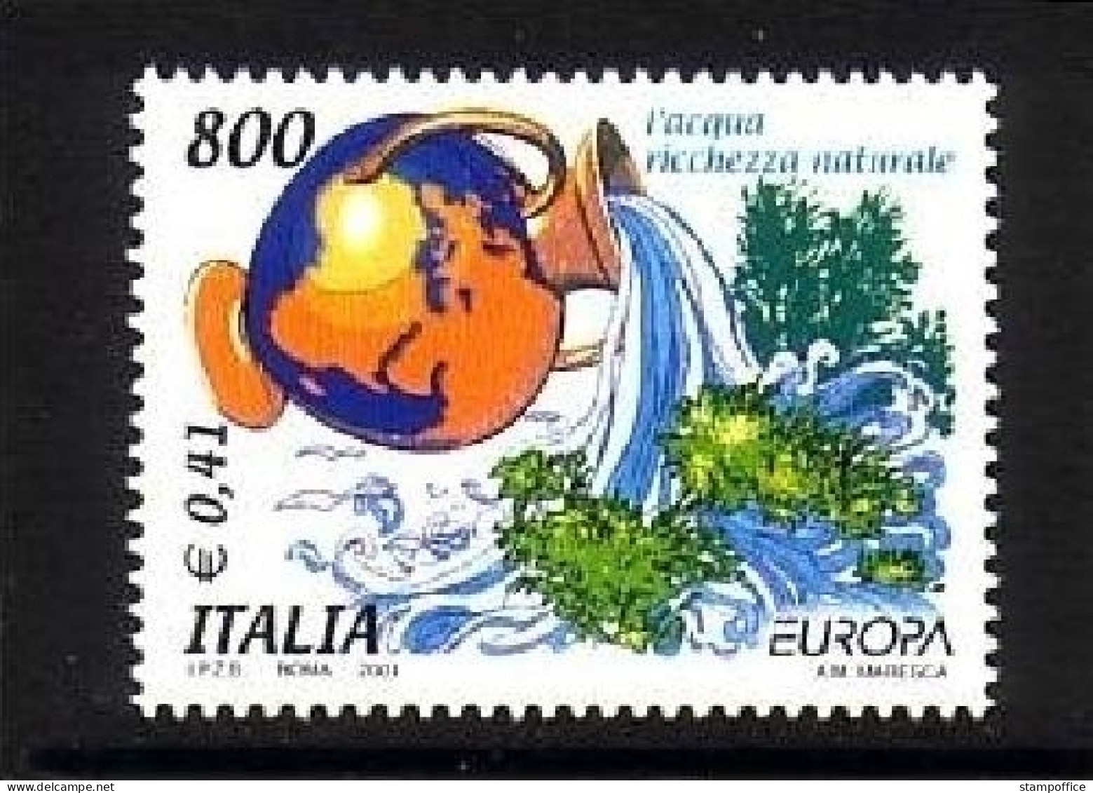 ITALIEN MI-NR. 2762 POSTFRISCH(MINT) EUROPA 2001 WASSER - 2001