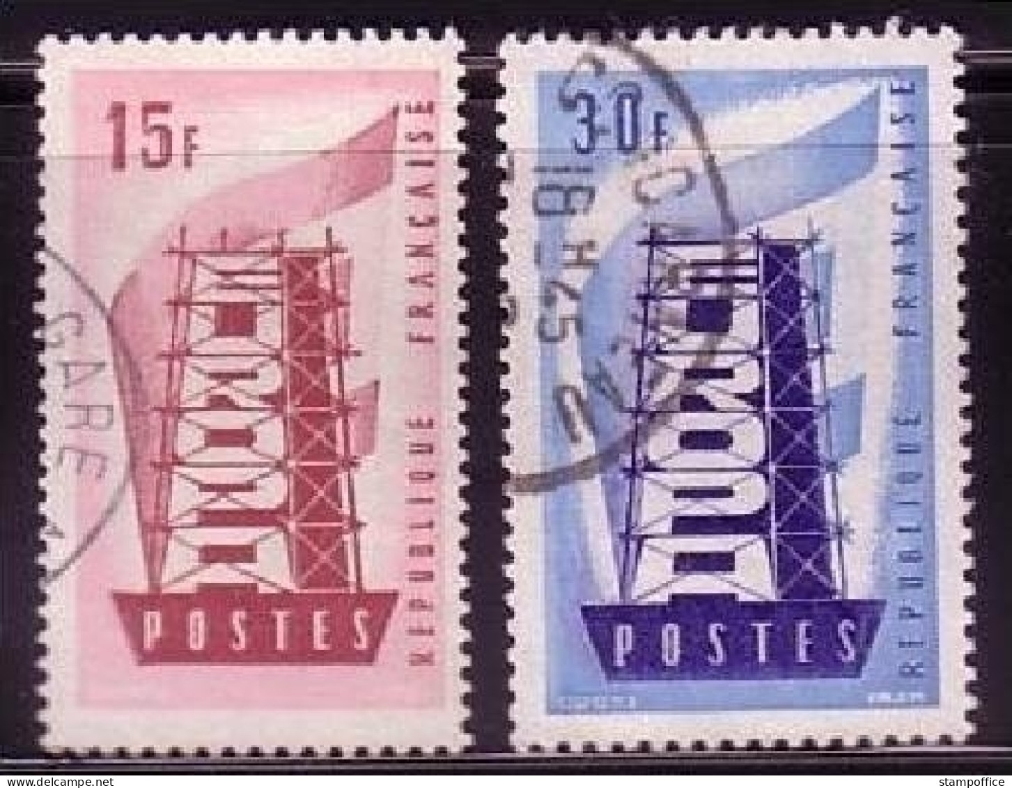 FRANKREICH MI-NR. 1104-1105 GESTEMPELT(USED) EUROPA 1956 - 1956