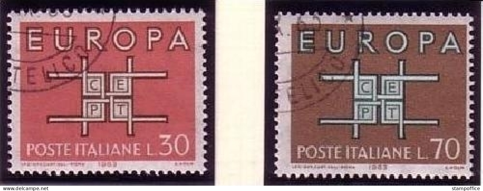 ITALIEN MI-NR. 1149-1150 GESTEMPELT(USED) EUROPA 1963 - 1963