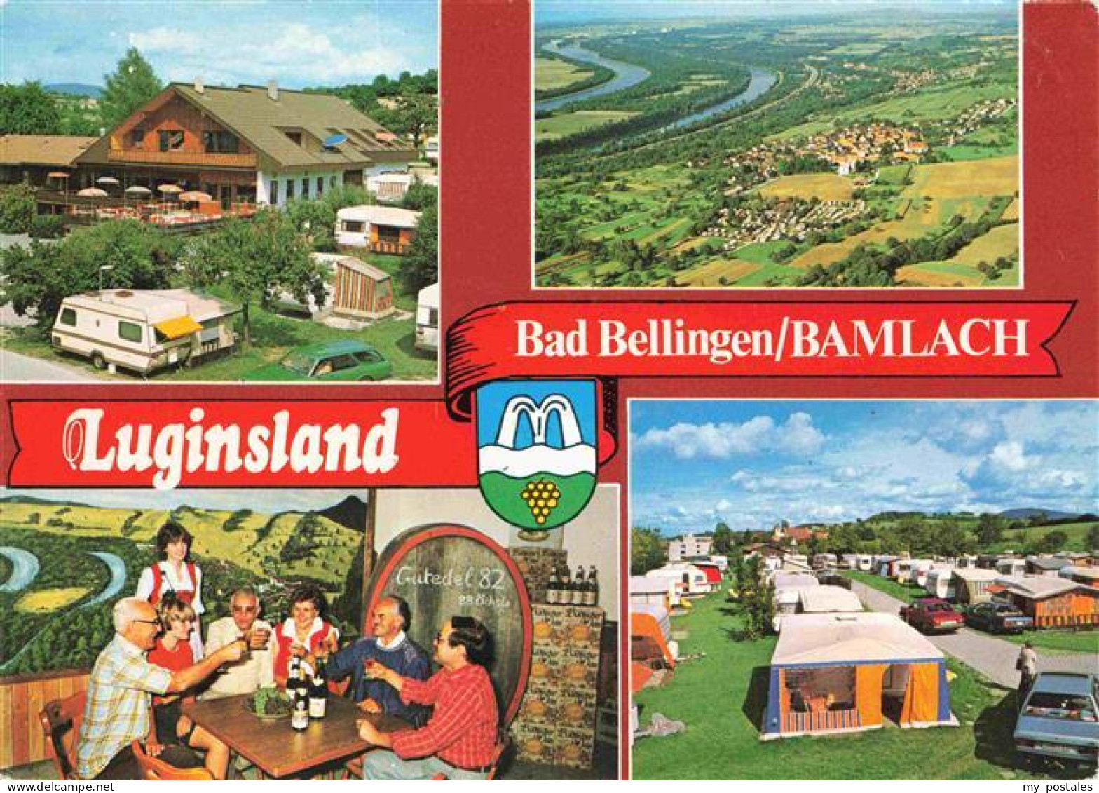 73968160 Bamlach Luftaufnahme Lug Ins Land Restaurant Campingplatz - Bad Bellingen