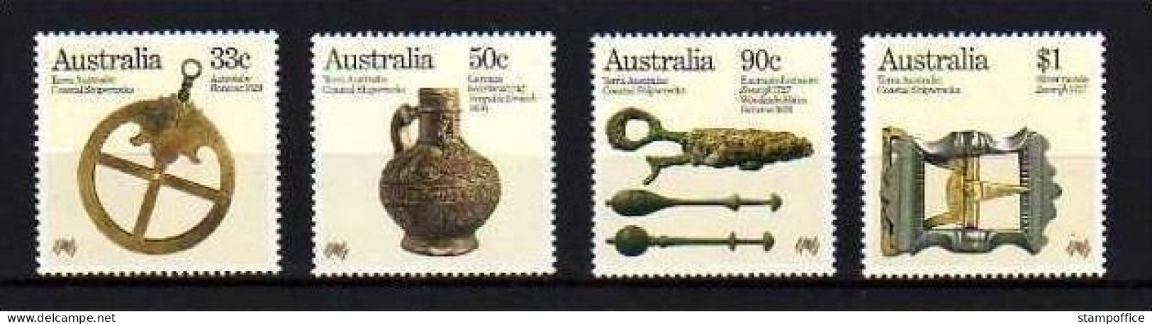AUSTRALIEN MI-NR. 951-954 POSTFRISCH(MINT) KOLONIALISIERUNG - FUNDE AUS SCHIFFSWRACKS - Mint Stamps