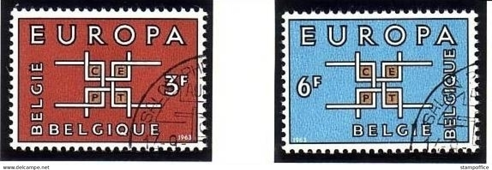 BELGIEN MI-NR. 1320-1321 GESTEMPELT(USED) EUROPA 1963 - 1963