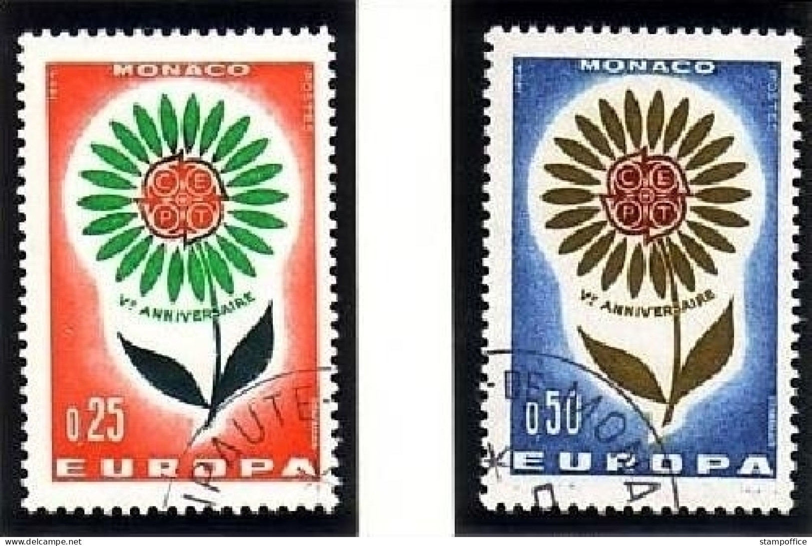 MONACO MI-NR. 782-783 GESTEMPELT(USED) EUROPA 1964 - 1964