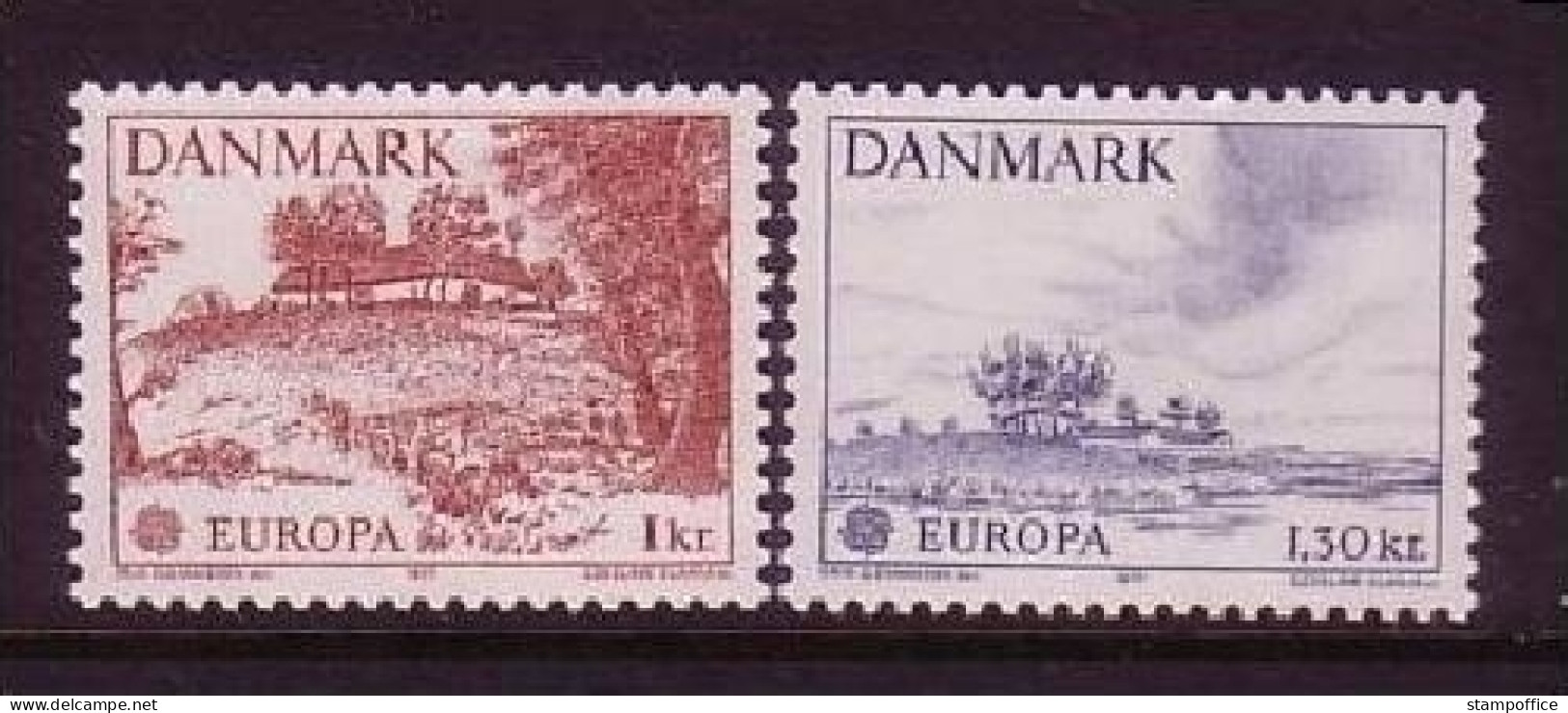 DÄNEMARK MI-NR. 639-640 POSTFRISCH(MINT) EUROPA 1977 - LANDSCHAFTEN - 1977