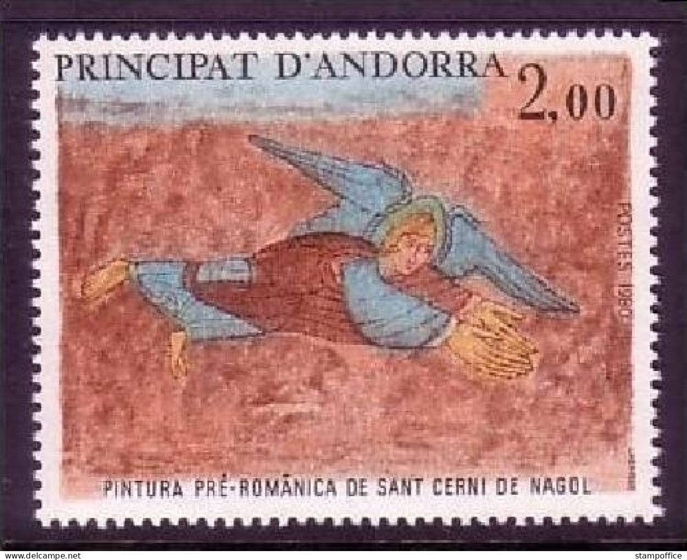 ANDORRA FRANZÖSISCH MI-NR. 311 POSTFRISCH(MINT) ENGEL FRESKO 1980 - Nuevos