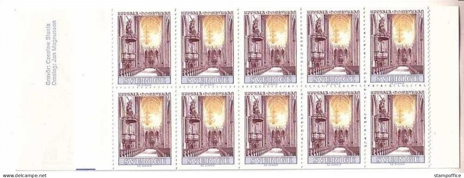 SCHWEDEN PROVHÄFTE MI-NR. 576 BUNT DOMKIRCHE UPPSALA - PROBEHEFTCHEN 1967 - Proofs & Reprints