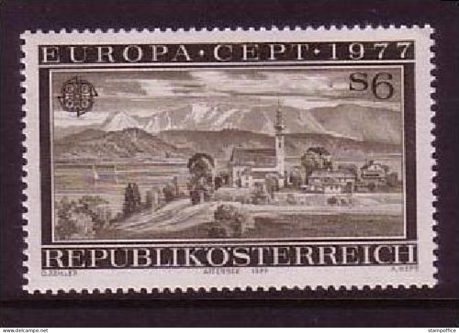 ÖSTERREICH MI-NR. 1553 POSTFRISCH EUROPA 1977 LANDSCHAFTEN ATTERSEE - 1977