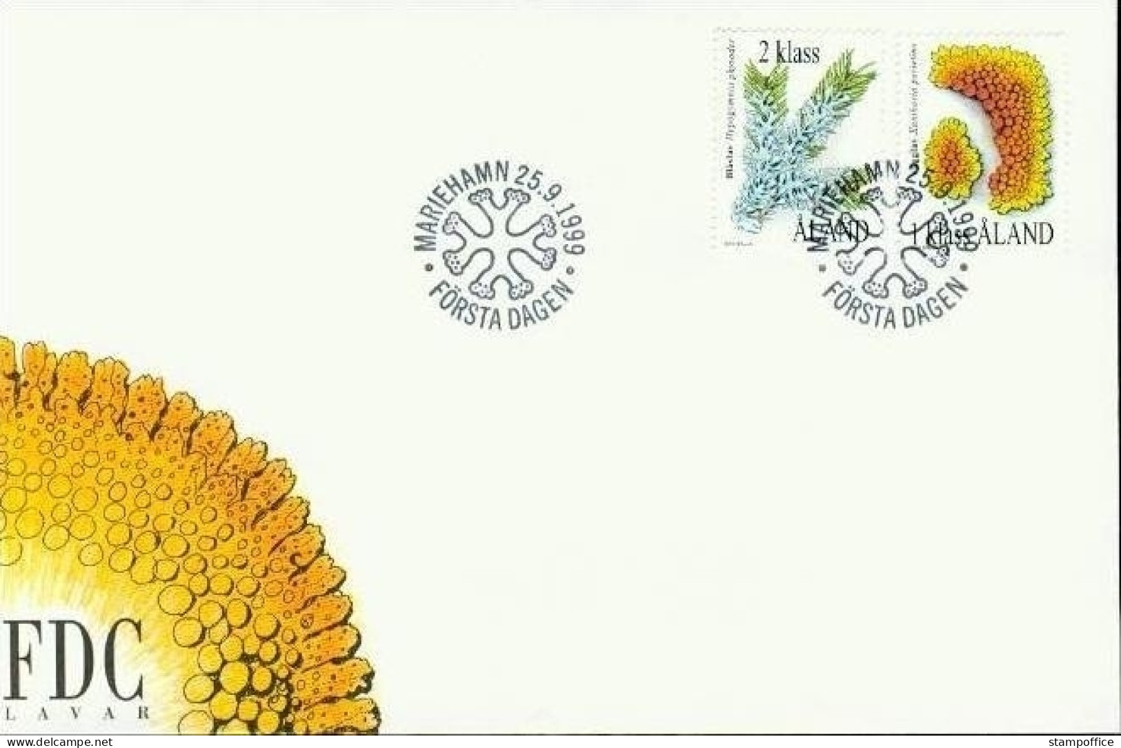 ALAND MI-NR. 159-160 FDC FLECHTEN 1999 - Aland