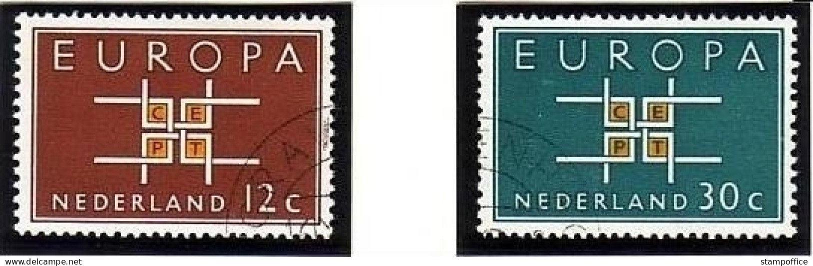 NIEDERLANDE MI-NR. 806-807 O EUROPA 1963 - 1963