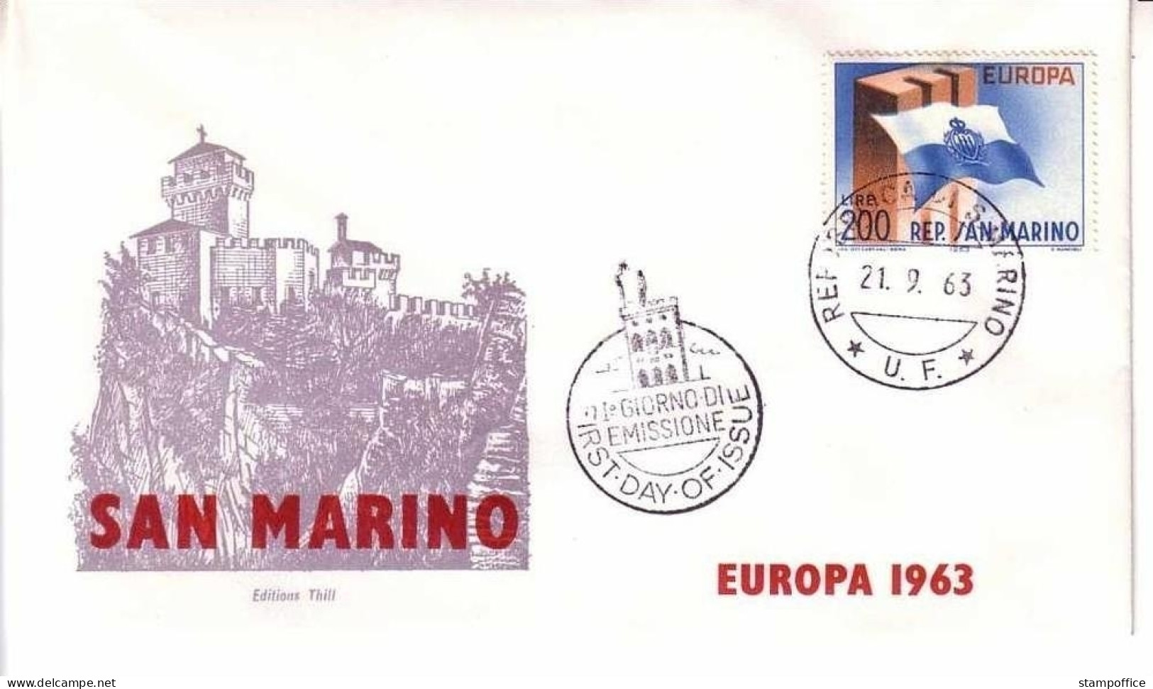 SAN MARINO MI-NR. 781 FDC CEPT 1963 - FDC