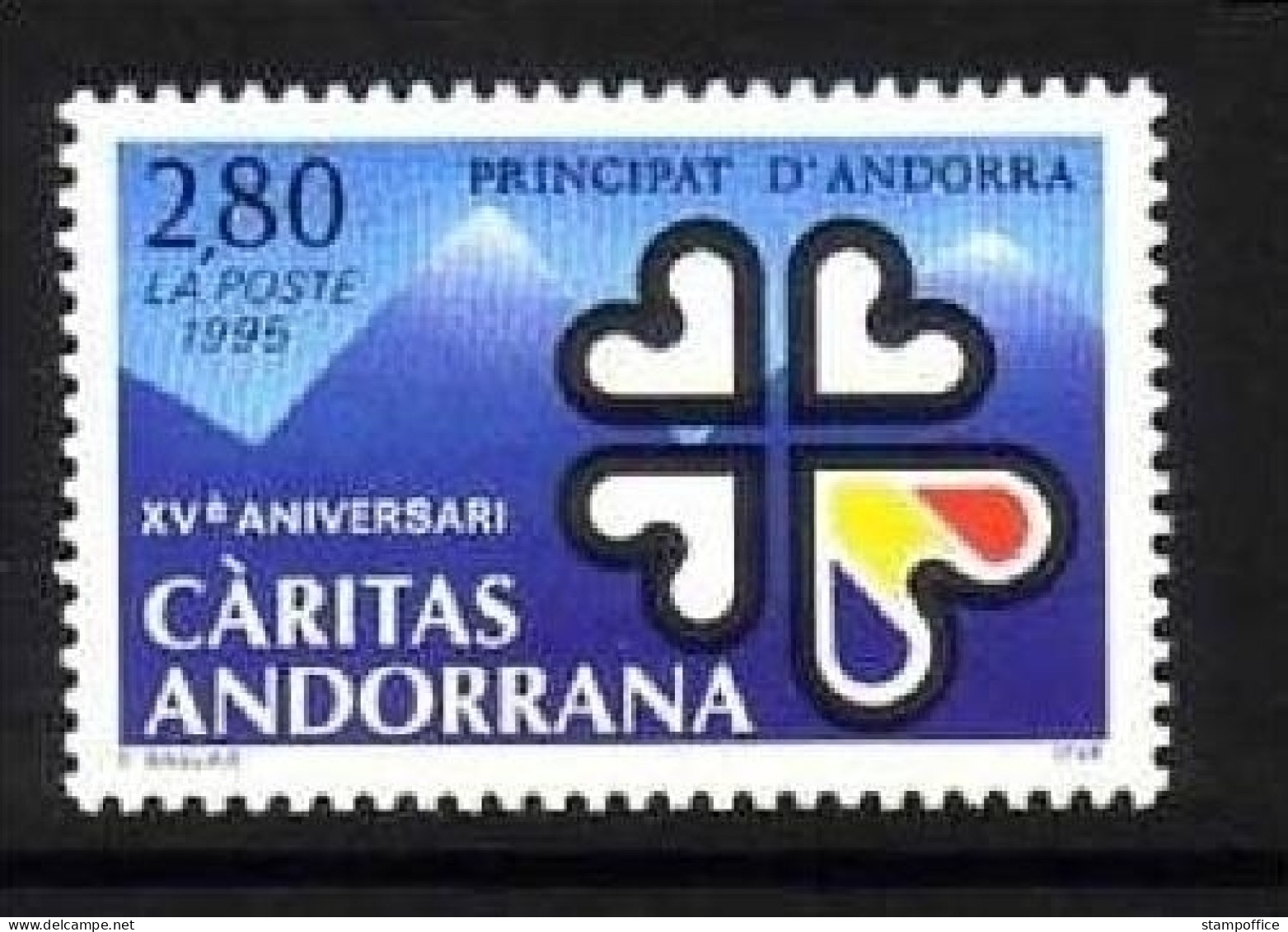 ANDORRA FRANZÖSISCH MI-NR. 479 POSTFRISCH(MINT) CARITAS 1995 - Neufs