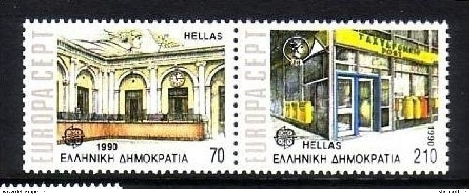 GRIECHENLAND MI-NR. 1742-1743 A POSTFRISCH(MINT) EUROPA 1990 POSTALISCHE EINRICHTUNGEN - 1990