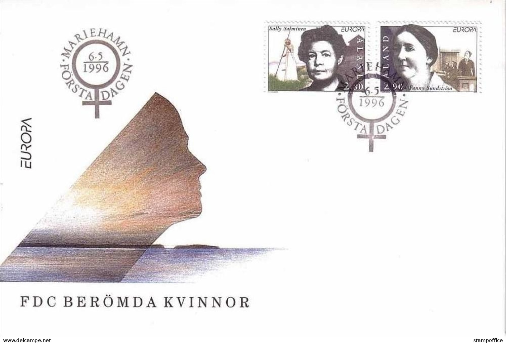 ALAND MI-NR. 113-114 FDC EUROPA 1996 BERUEHMTE FRAUEN - 1996