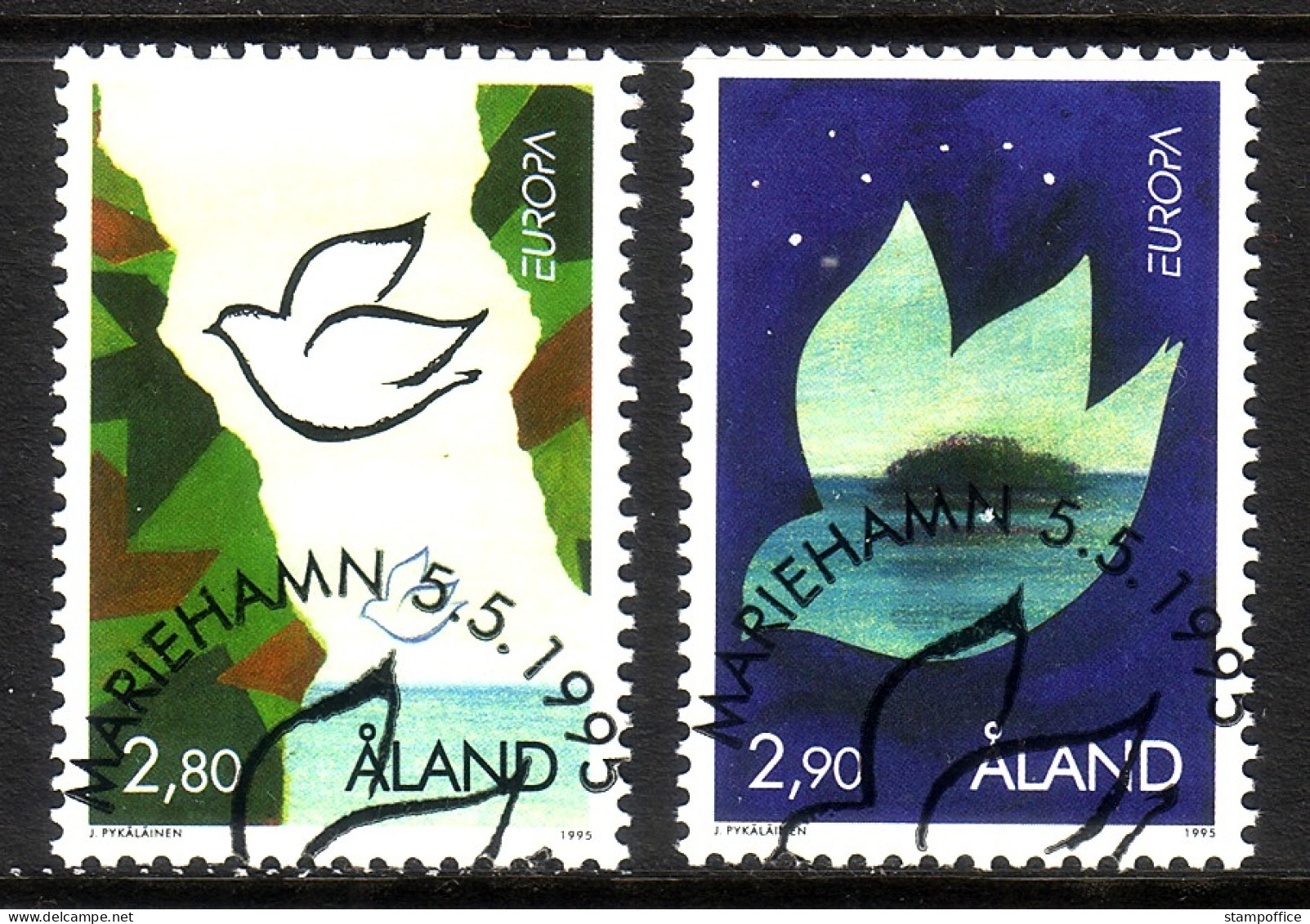 ALAND MI-NR. 100-101 GESTEMPELT(USED) EUROPA 1995 FRIEDEN Und FREIHEIT - 1995