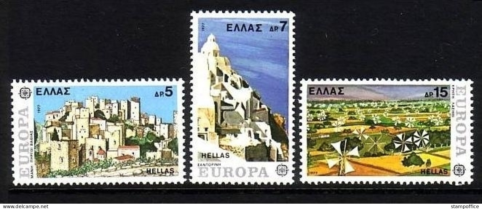 GRIECHENLAND MI-NR. 1263-1265 POSTFRISCH(MINT) EUROPA 1977 - LANDSCHAFTEN - 1977