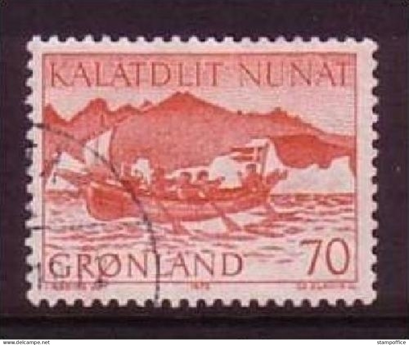 GRÖNLAND MI-NR. 82 GESTEMPELT(USED) POSTBEFÖRDERUNG MIT FRAUENBOOT - Usados