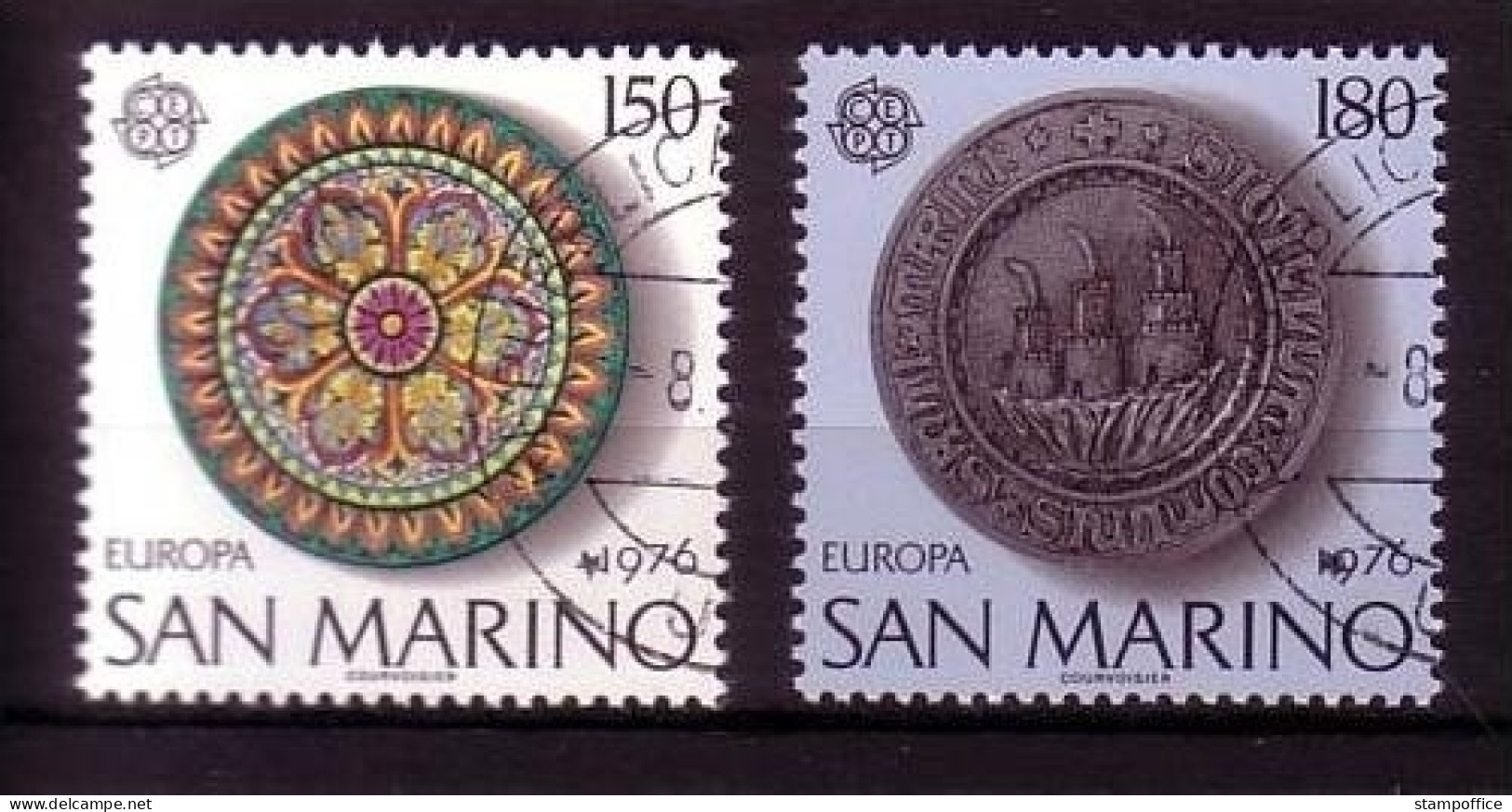SAN MARINO MI-NR. 1119-1120 GESTEMPELT(USED) EUROPA 1976 KUNSTHANDWERK - 1976
