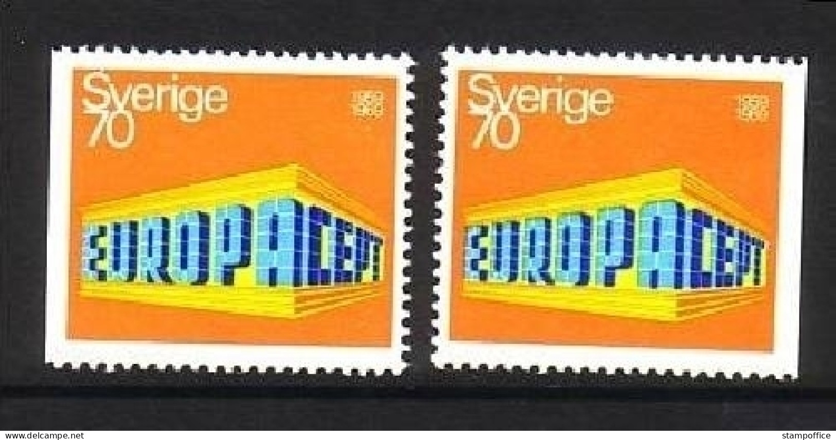 SCHWEDEN MI-NR. 634 Dl, 634 Dr POSTFRISCH(MINT) EUROPA 1969 EUROPA CEPT - 1969